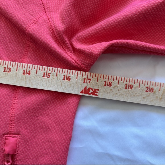 All In Motion Girls Large Sparkling Pink Woven Fleece Hoodie Jacket - Picture 8 of 11